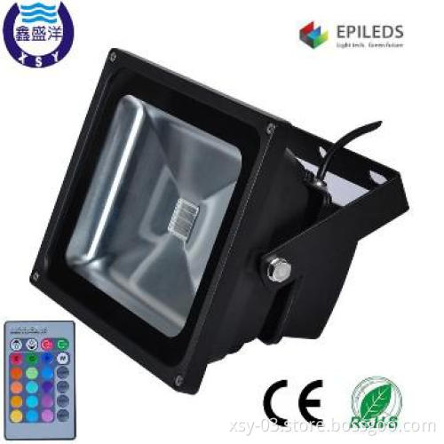 30W IP65 RGB LED Floodlight with CE RoHS, RF control,3 years warranty
